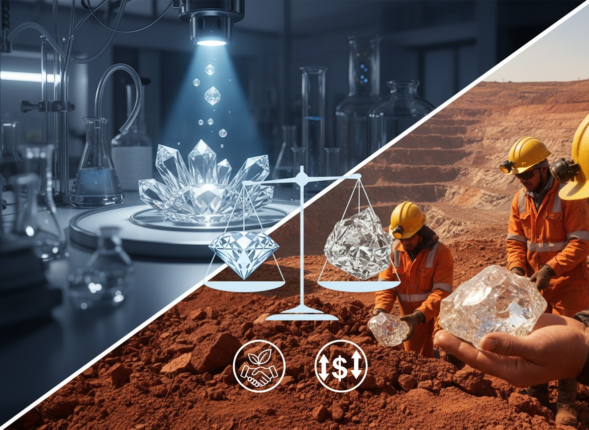 ラボグロウンダイヤ vs 天然ダイヤ：倫理的・経済的な視点から価値を徹底比較